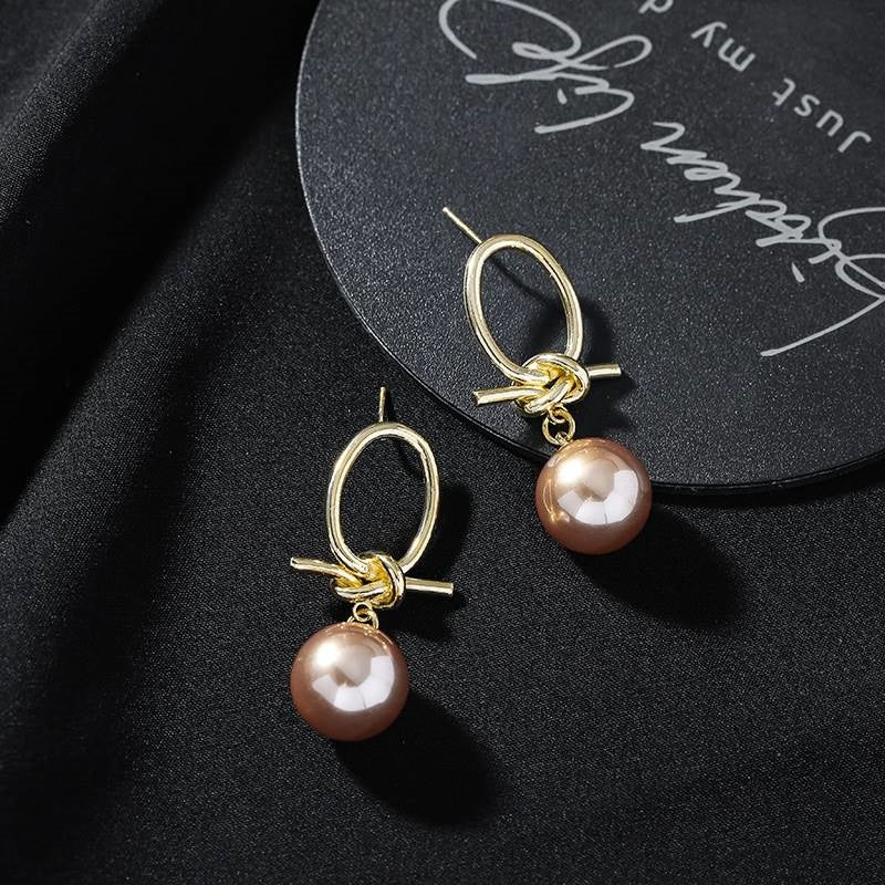 Vintage Pearl Sterling Silver Needle Earrings Weloria