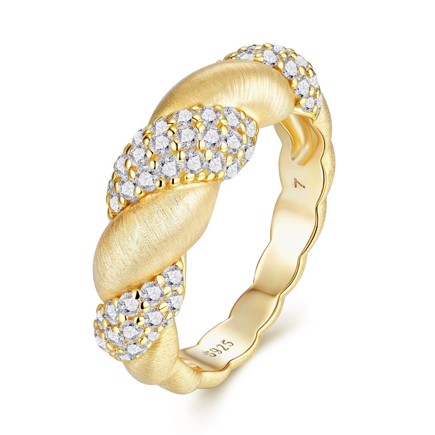 Tengman - A Fashionable Jewelry Accessory Set With Moissanite S925 Sterling Silver And Gold-plated Diamond Weloria