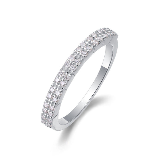 For Love - A Fashionable And Luxurious Jewelry Accessory Set With Moissanite S925 Sterling Silver And Platinum-plated Diamond Weloria