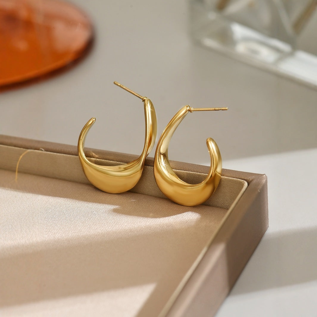 Japanese And Korean Fashion Geometric Earrings Women's Minimalist Weloria