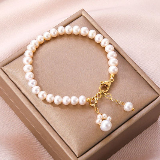 New Freshwater Pearl Cat's Paw Bracelet For Women Cute Fashion Weloria