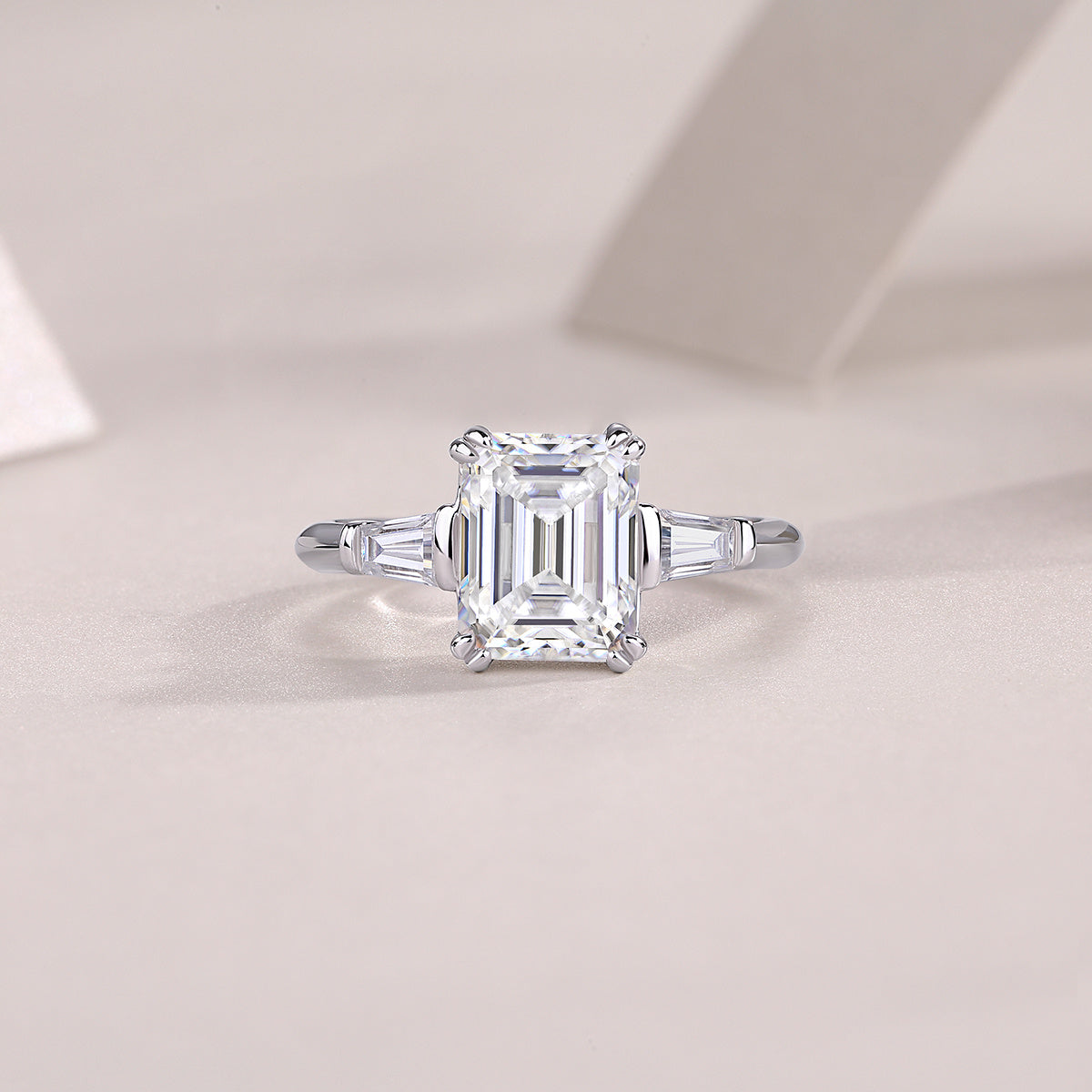 Starry Sky Mirror - A Fashionable Diamond Jewelry Piece Set With Moissanite S925 Sterling Silver And Platinum Diamond Ring Weloria