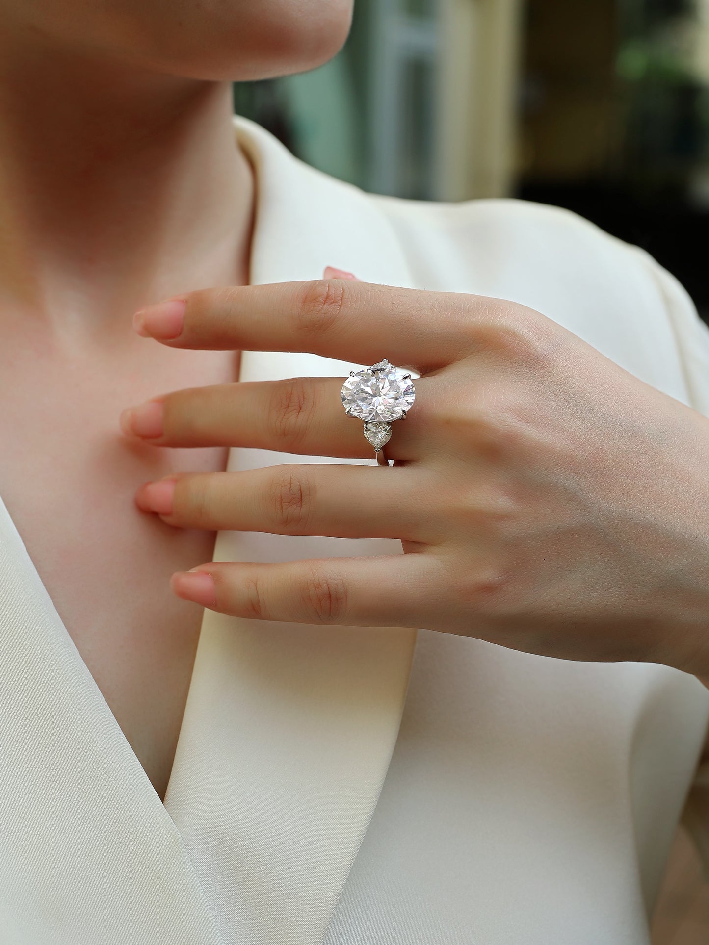 Soul Resonance - A Fashionable And Luxurious Jewelry Accessory Set With Moissanite S925 Sterling Silver And Platinum-plated Diamond Weloria