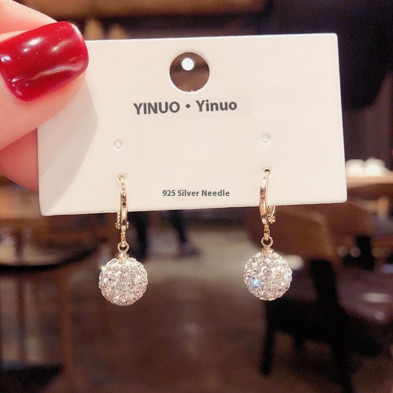 All-matching Elegant Simple Zircon Female Earrings Weloria