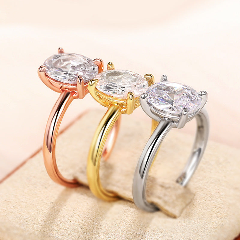 Oval Masonry Ring For Women Weloria