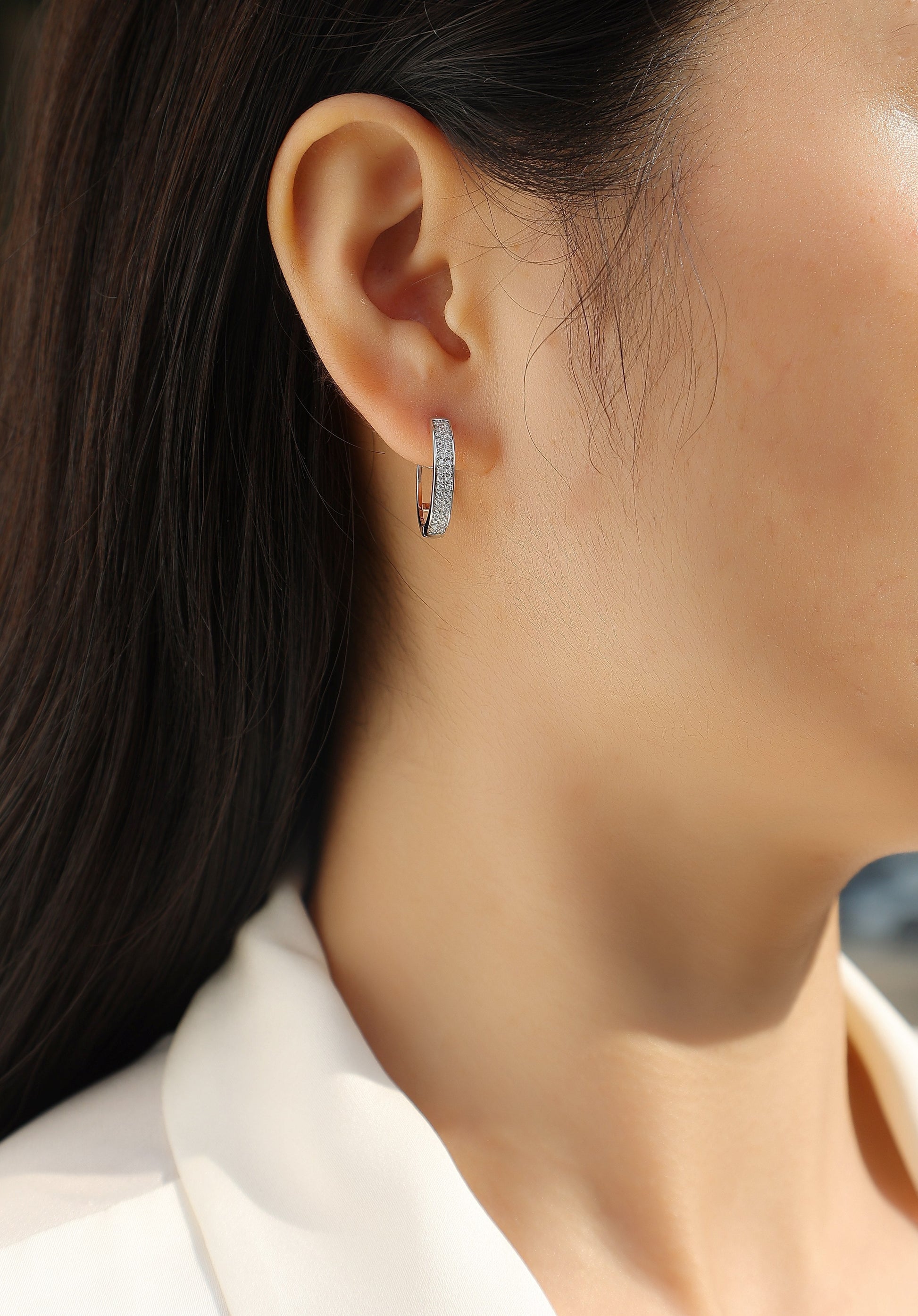 Firefly Light - Moissanite S925 Sterling Silver Earrings With Platinum-plated Stud Earrings, Fashionable, Trendy And Affordable Diamond Jewelry Weloria
