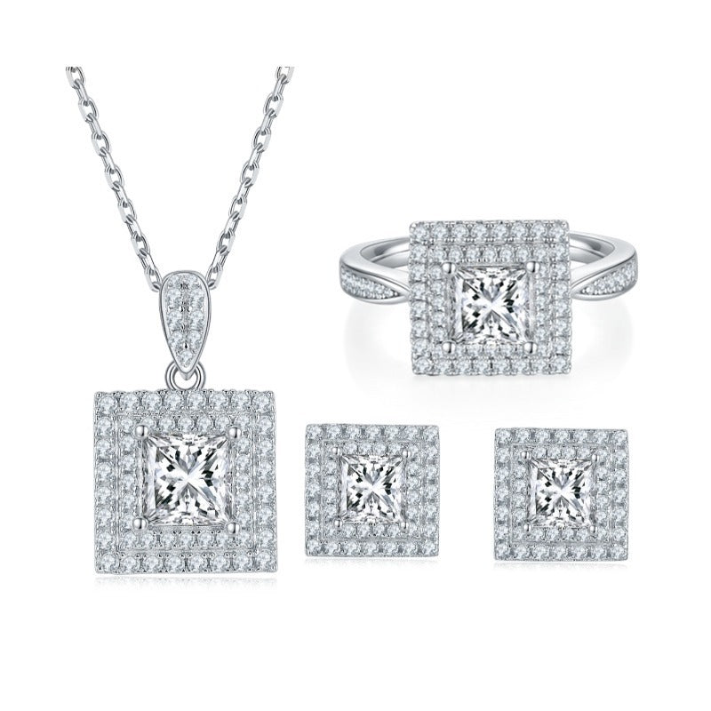 Luxury S925 Sterling Silver Jewelry Suit Weloria