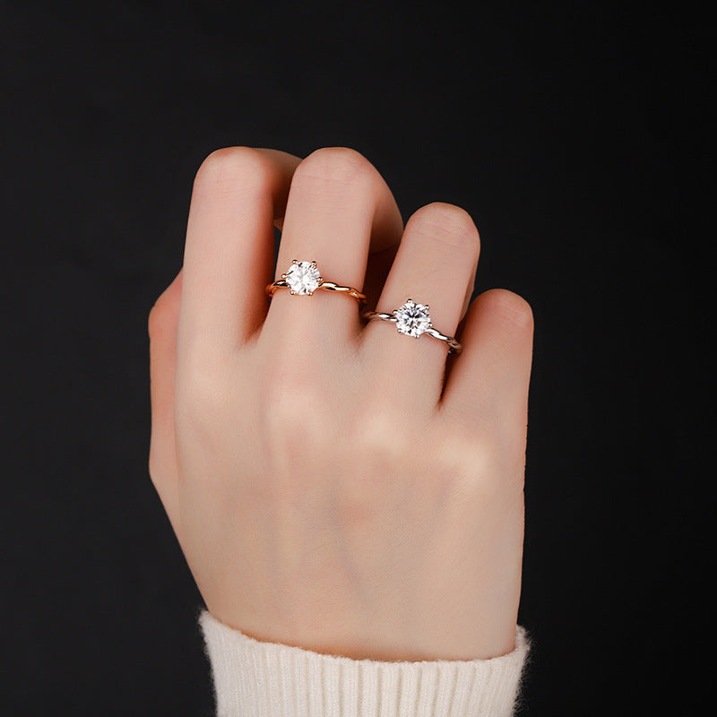 Women's Classic Fashion Simple Proposal Ring Weloria