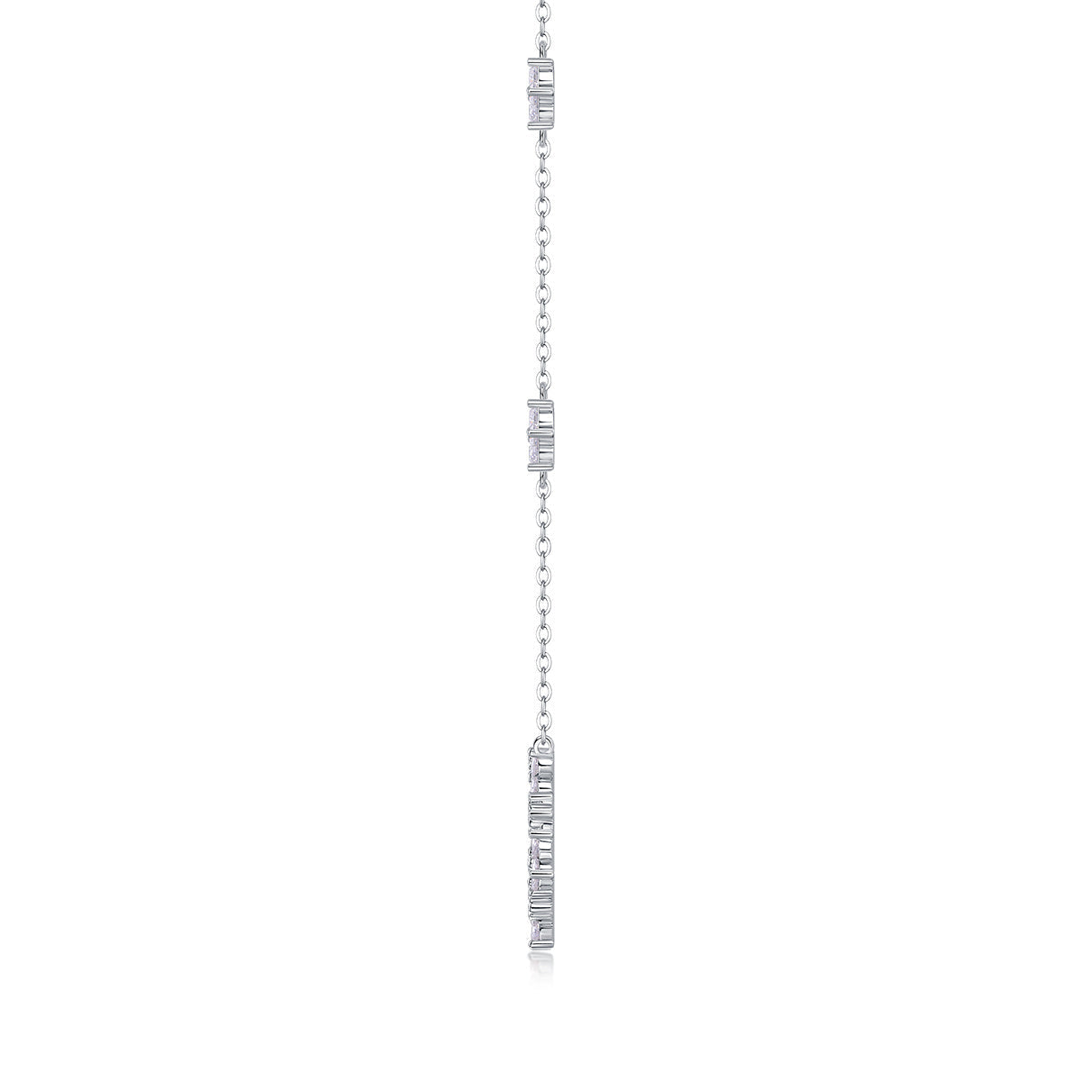 Iris - A Fashionable And Luxurious Diamond Jewelry Pendant Set With Moissanite S925 Sterling Silver And Platinum Plating Weloria