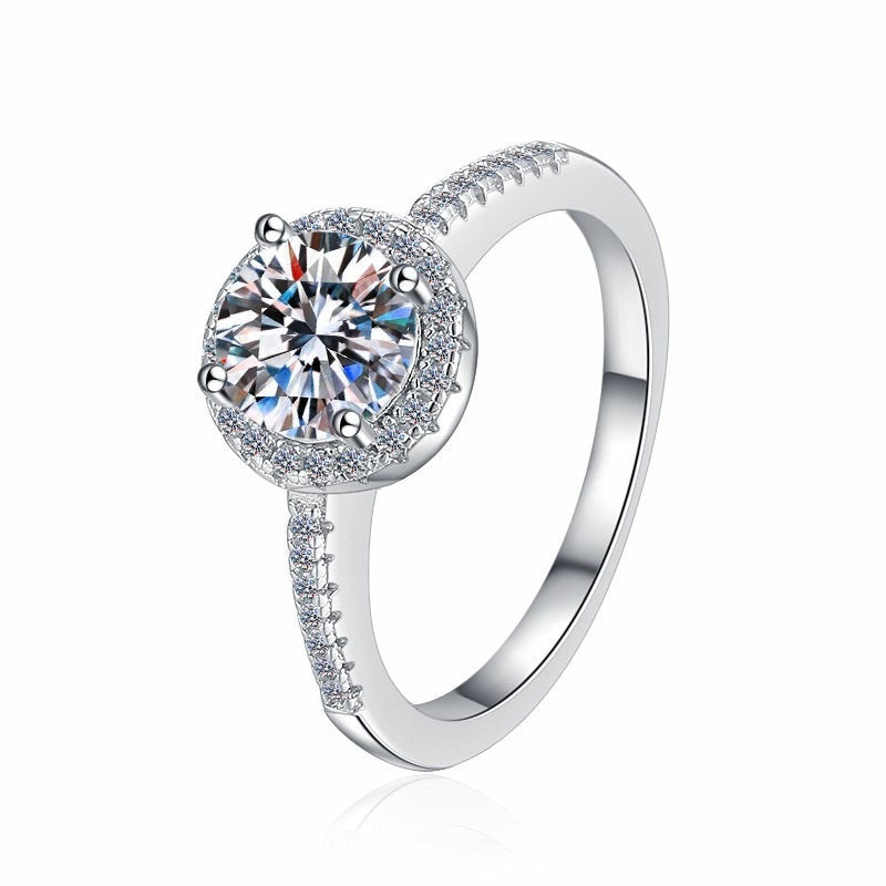 Square Bag Diamond Necklace Rings Ear Studs Suit Weloria