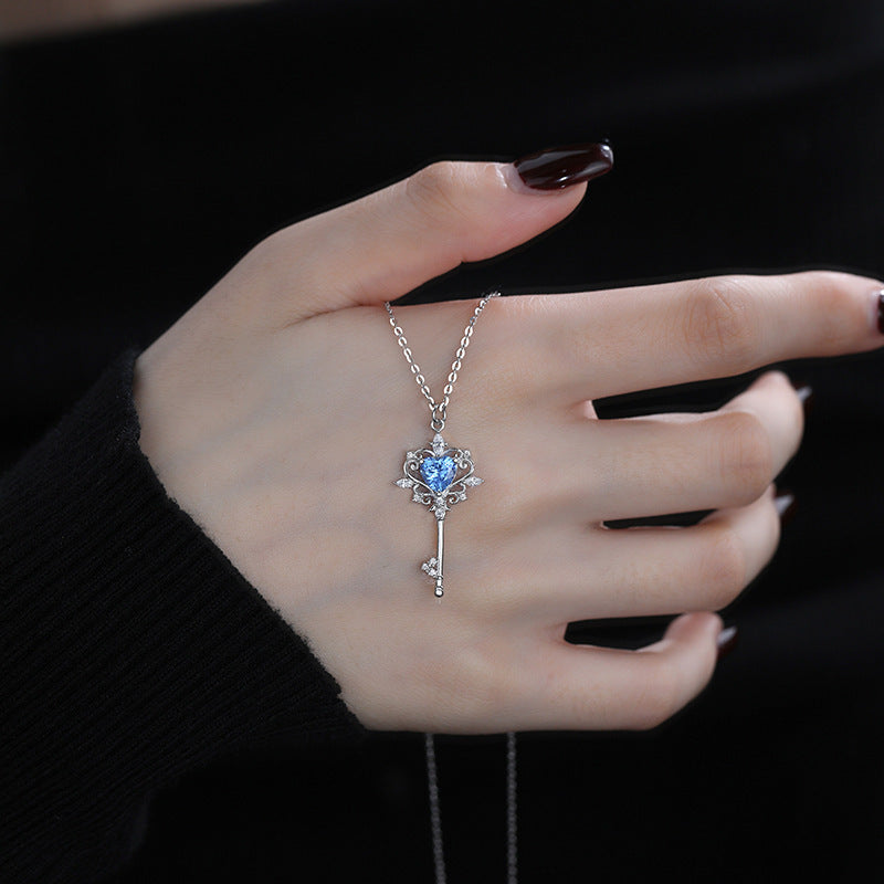 S925 Sterling Silver Guard Key Original Necklace For Women Weloria