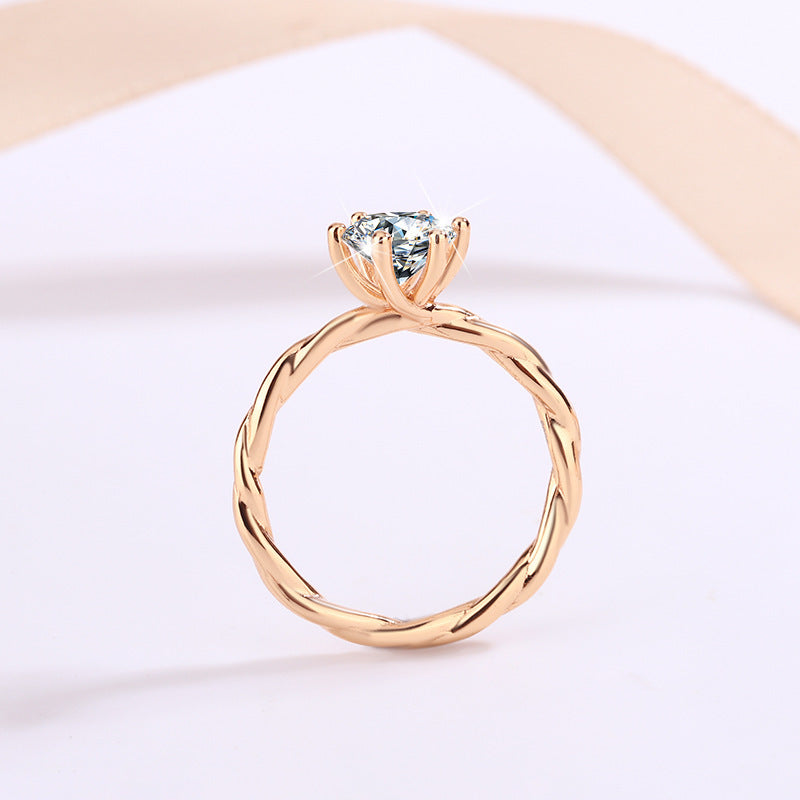 Women's Classic Fashion Simple Proposal Ring Weloria