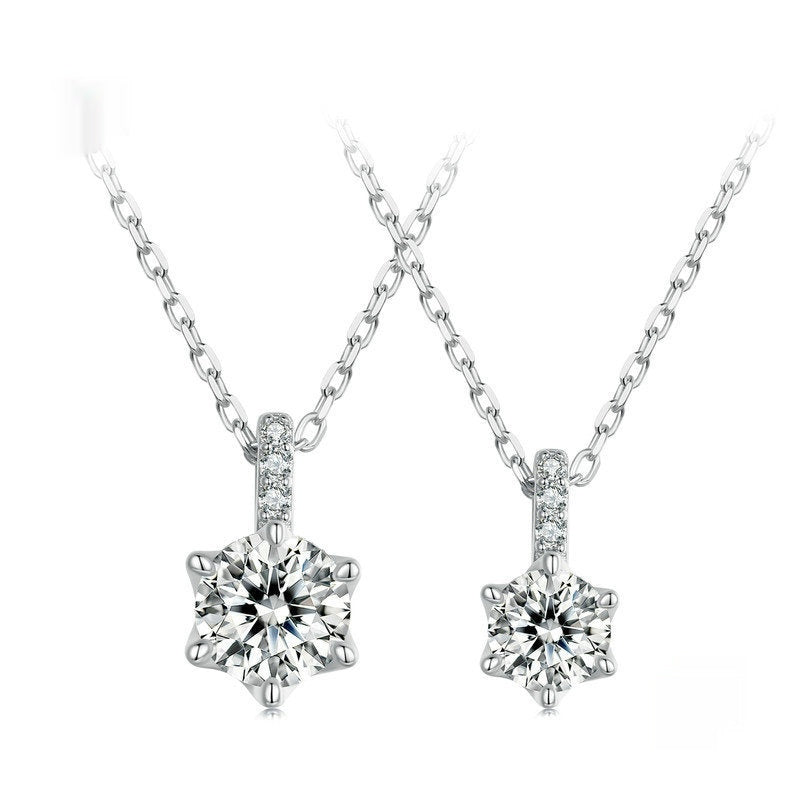 Shining Moissanite Necklace Pendant For Women Weloria