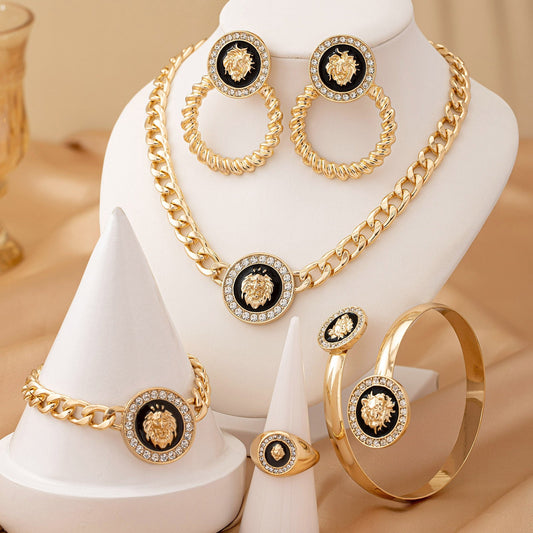 Creative Fashion Lion's Head Ornament Suit For Women Weloria