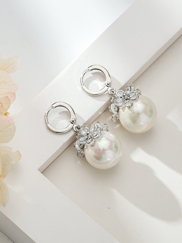 All-matching Elegant Simple Zircon Female Earrings Weloria