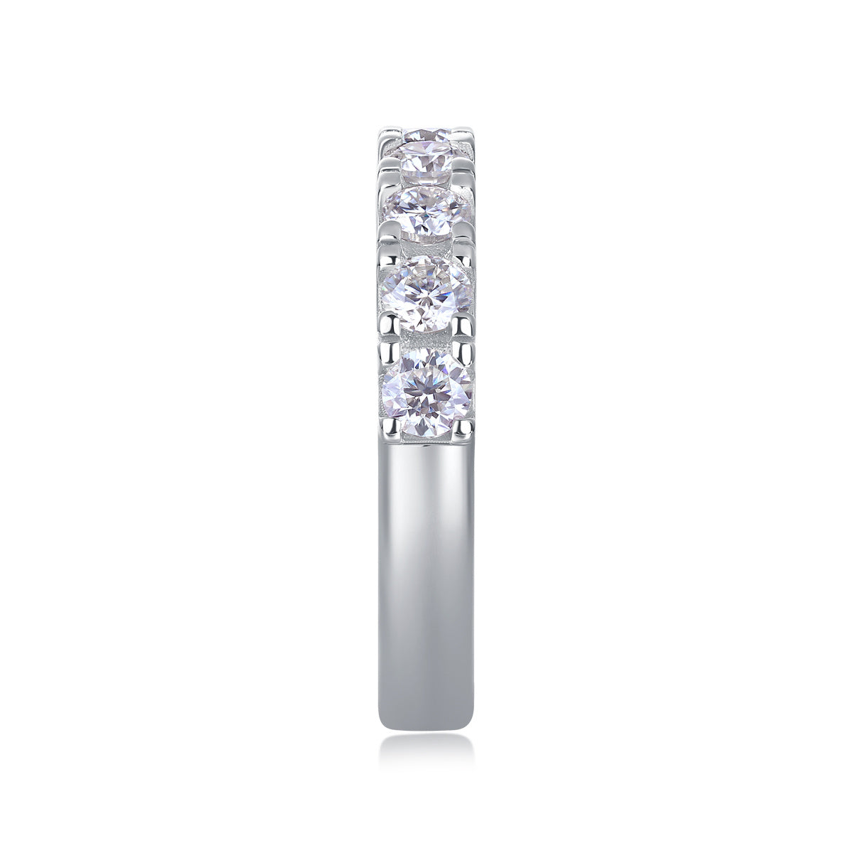 LUCKY 7- A Fashionable And Luxurious Jewelry Piece Set With One-tenth Moissan Diamond, S925 Sterling Silver And Platinum-plated Diamond Weloria