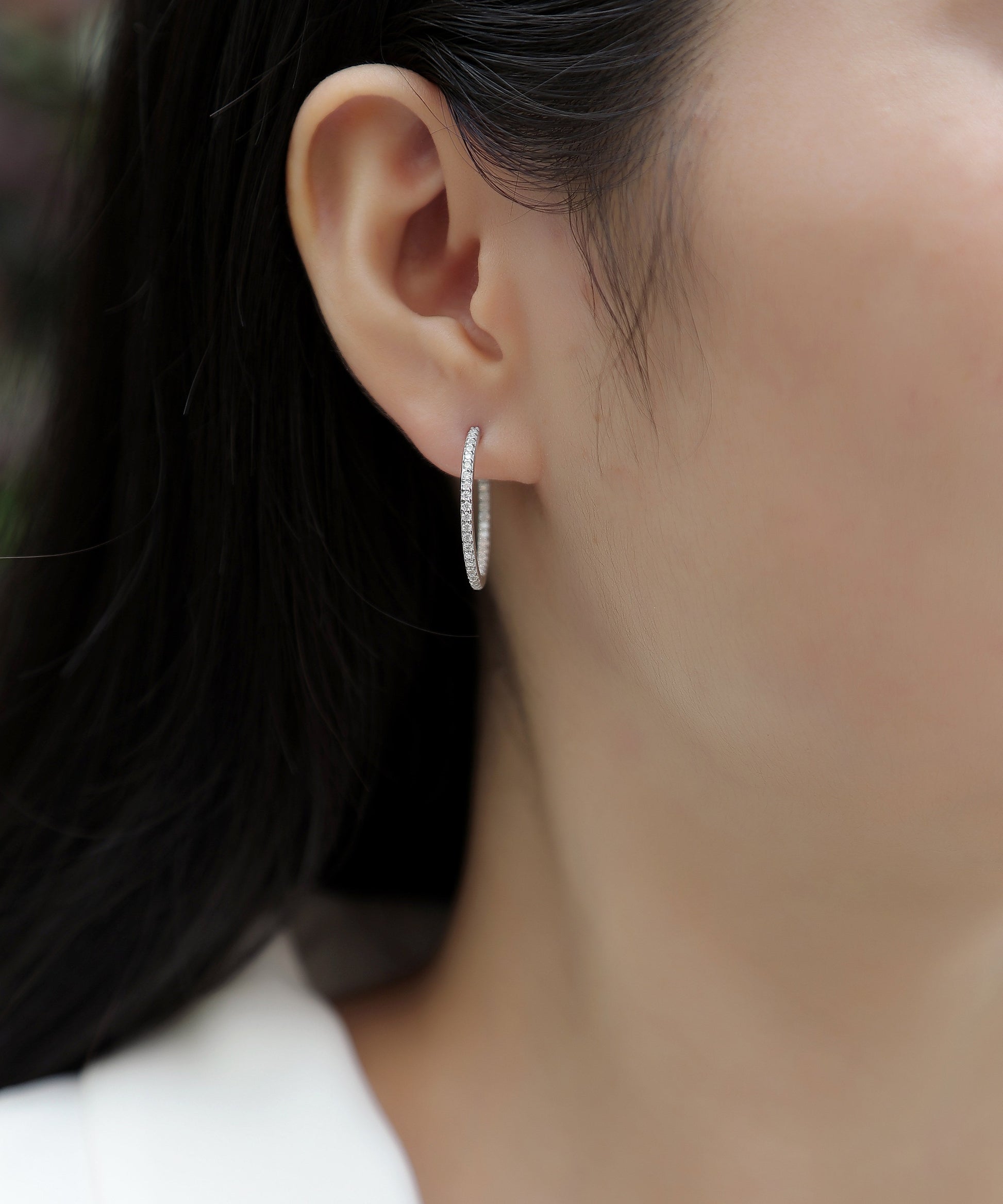 Ribbon - Square Moissanite S925 Sterling Silver Earrings With Platinum-plated Stud Earrings, A Fashionable And Luxurious Diamond Jewelry Accessory Weloria
