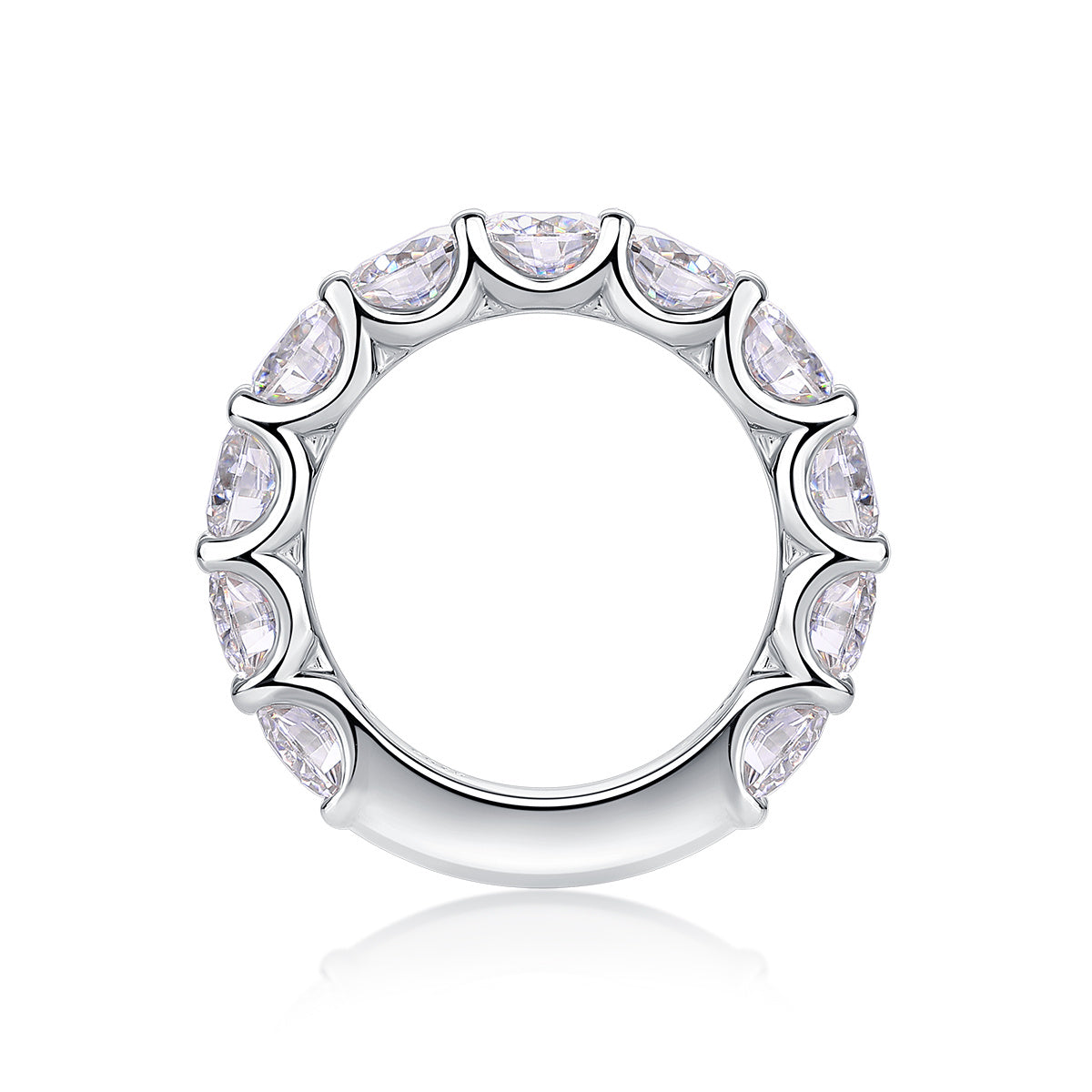 Dazzling Moments - A Fashionable And Luxurious Jewelry Accessory Set With Moissanite S925 Sterling Silver And Platinum-plated Diamond Weloria