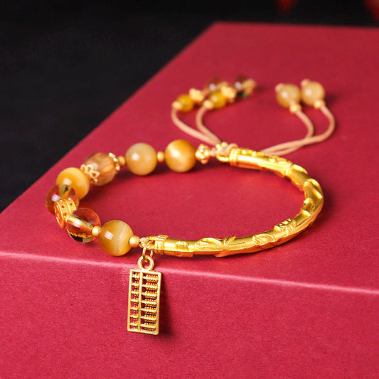 Abacus Tag Beaded Bracelet For Women Weloria