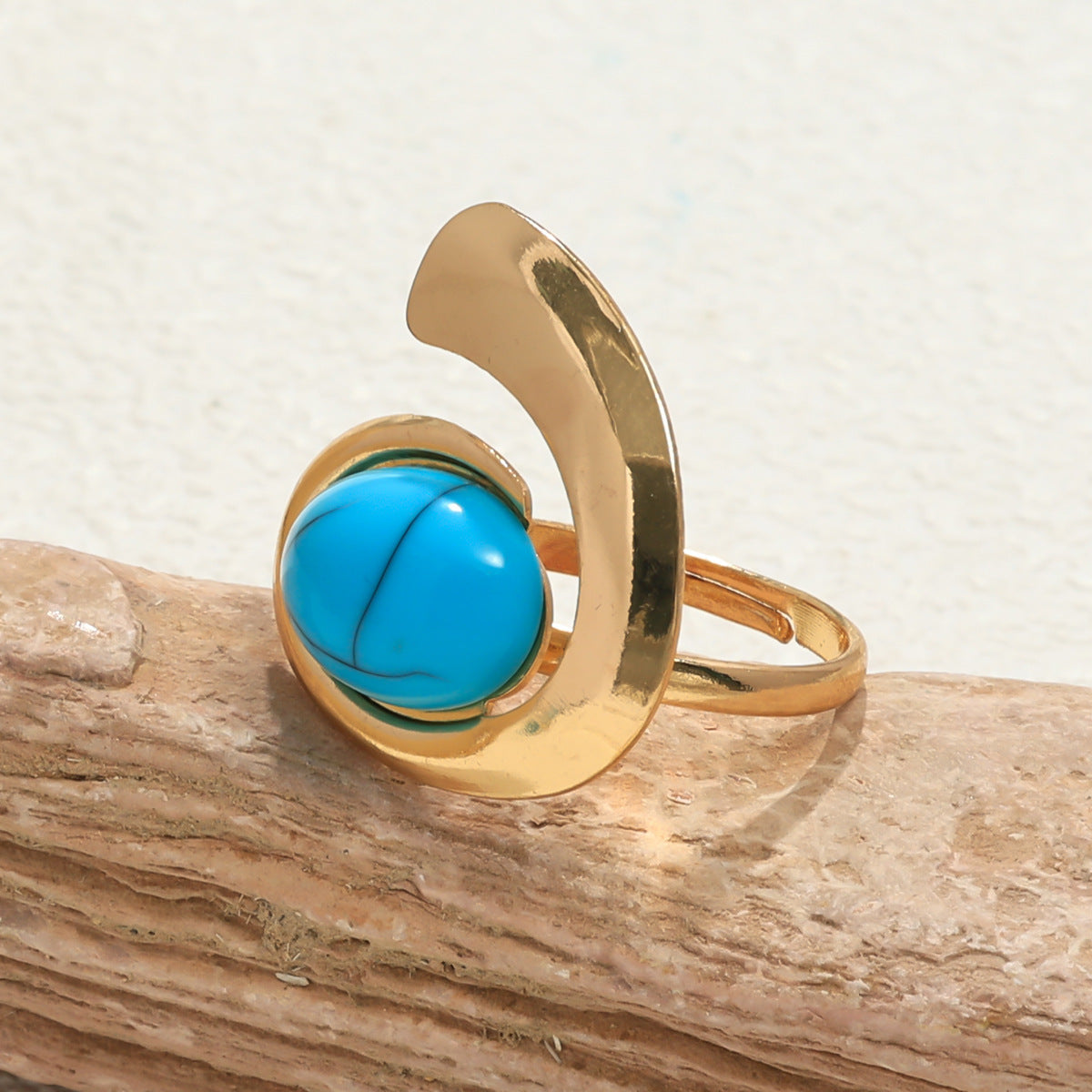 Inlaid Turquoise Spiral Earrings Necklace Bracelet Ring Set Weloria