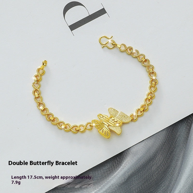 New Fashion Personality Placer Gold Bracelet Women Weloria