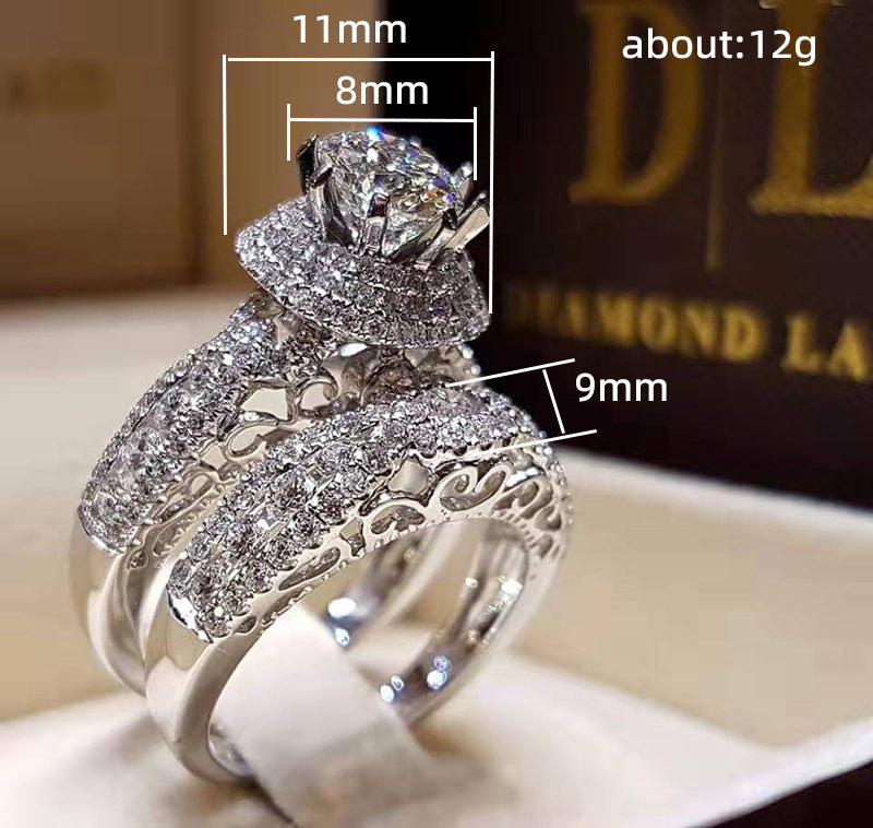 European And American Luxury Party Wedding Hand Ring Weloria