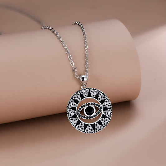 Devil's Eye Necklace Light Luxury Minority High Sense Weloria