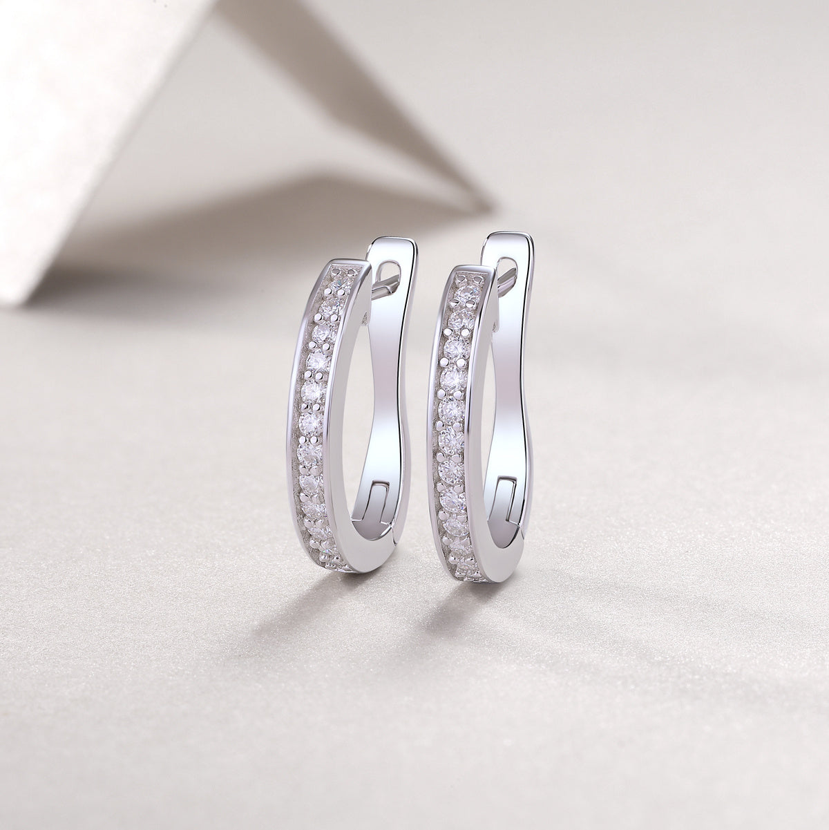 Morning Dew - Fashionable And Luxurious Diamond Jewelry Set With Moissanite S925 Sterling Silver And Platinum-plated Stud Earrings Weloria