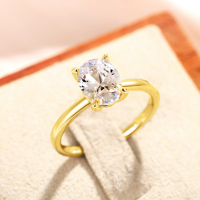 Oval Masonry Ring For Women Weloria